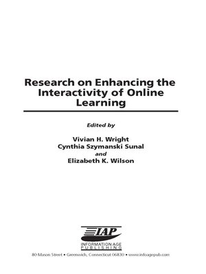 cover image of Research on Enhancing the Interactivity of Online Learning